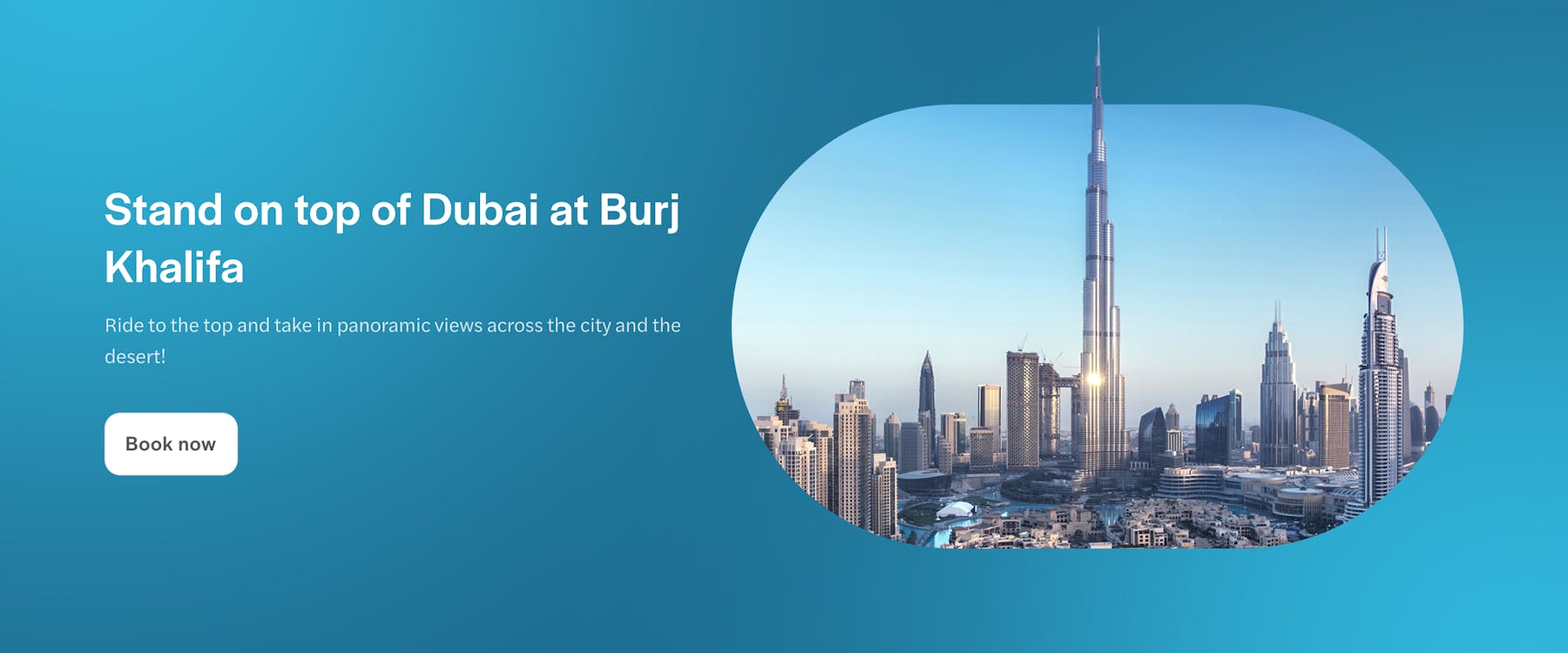 Aerial view of Burj Khalifa and Dubai cityscape.